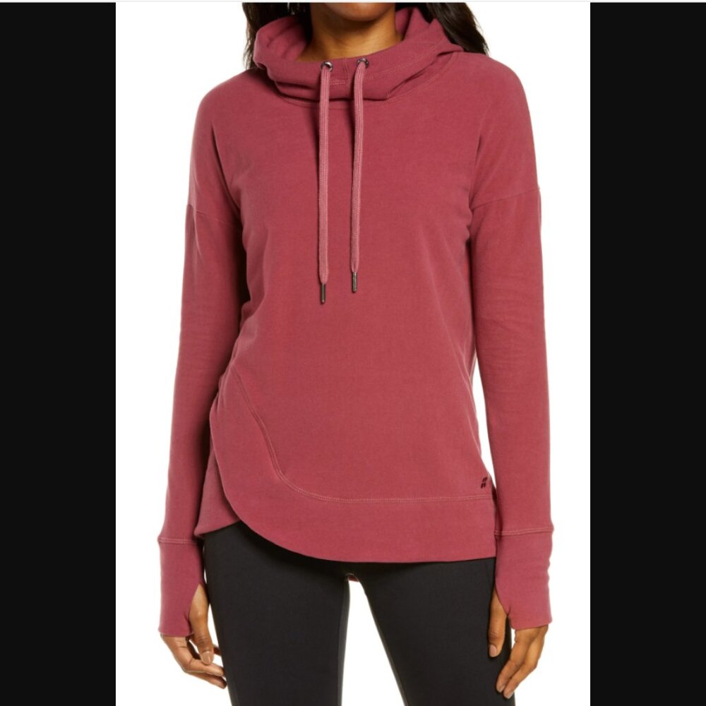 Sweaty Betty Escape Luxe Hoodie Sweatshirt RENAISSANCE RED Small